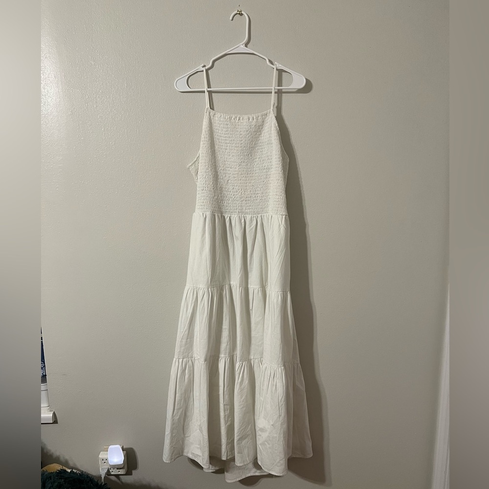 Universal Thread White Tiered Maxi Dress